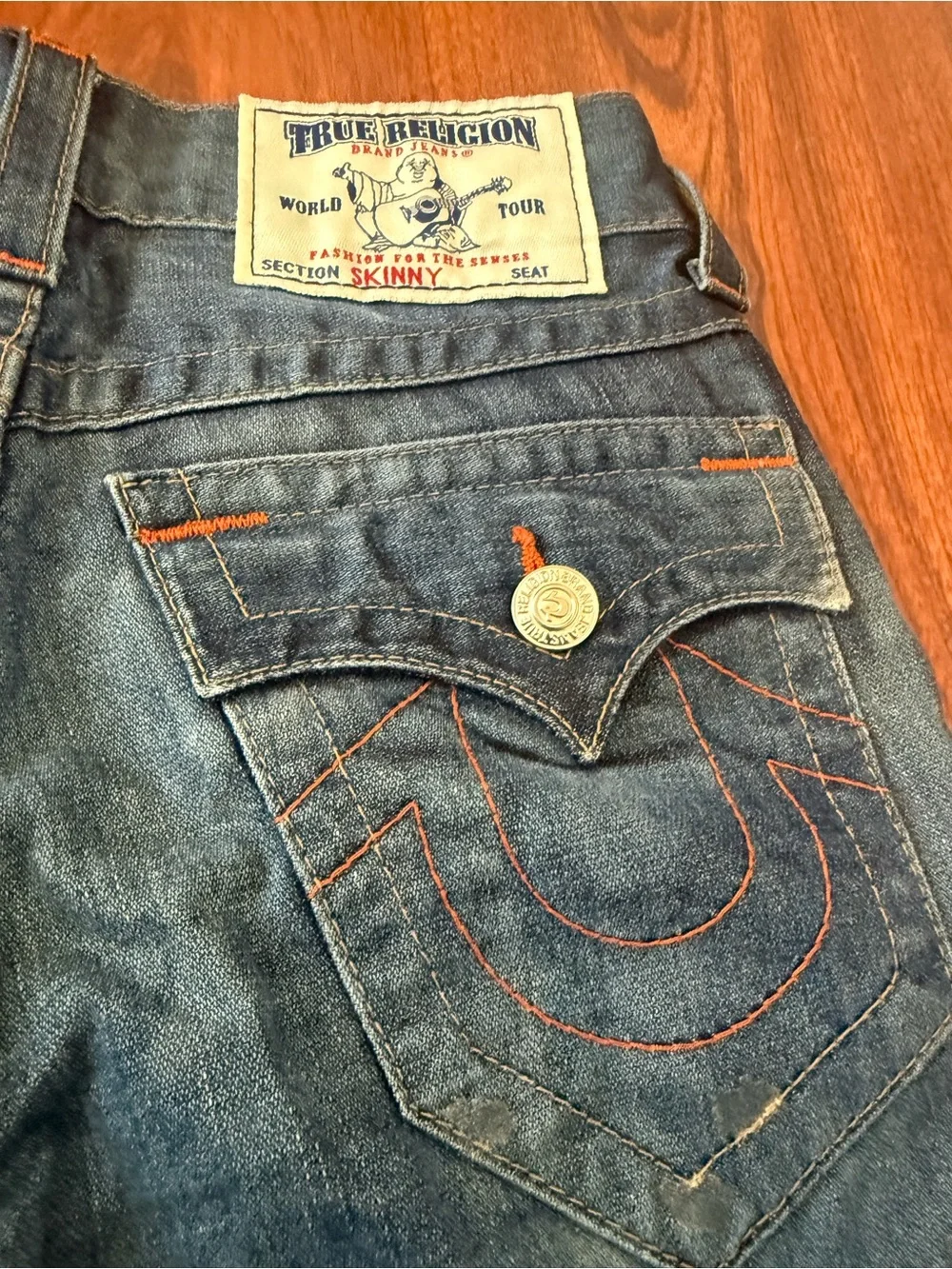 True Religion Men's Dark Blue Slim Jeans